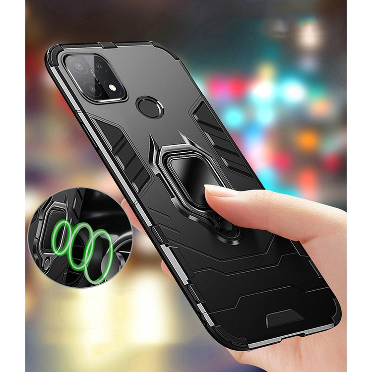 Ốp Lưng OPPO A15/A15s/A16/A17/A17K/A31 Iron man Chống Va Đập Tuyệt Đối, Kèm Chống Lưng Xem Phim Tiện Dụng