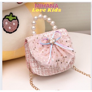 Túi Xách Cho Bé Gái Túi Dạ Quai Ngọc Kiểu Dáng Siêu Sang Chảnh Bé đi tiệc đi chơi tết nhận lì xì xinh xắn dễ thương