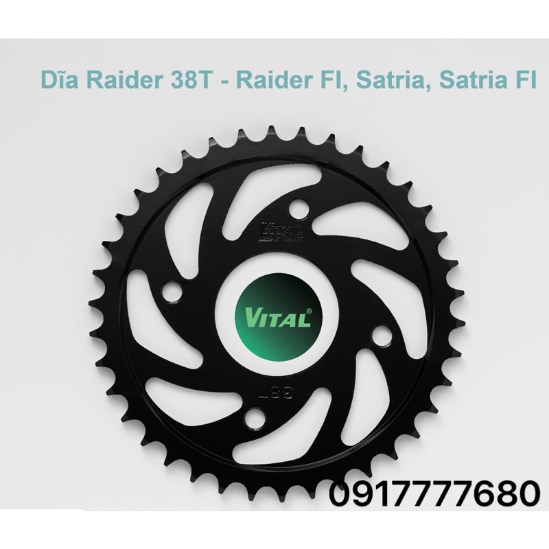 Dĩa sau raider fi,satria fi,raider x cơ 32T 34T 35T 36T 37T 38T 39T 40T 41T 42T 43T 44T 45T VITAL Made In Thailand