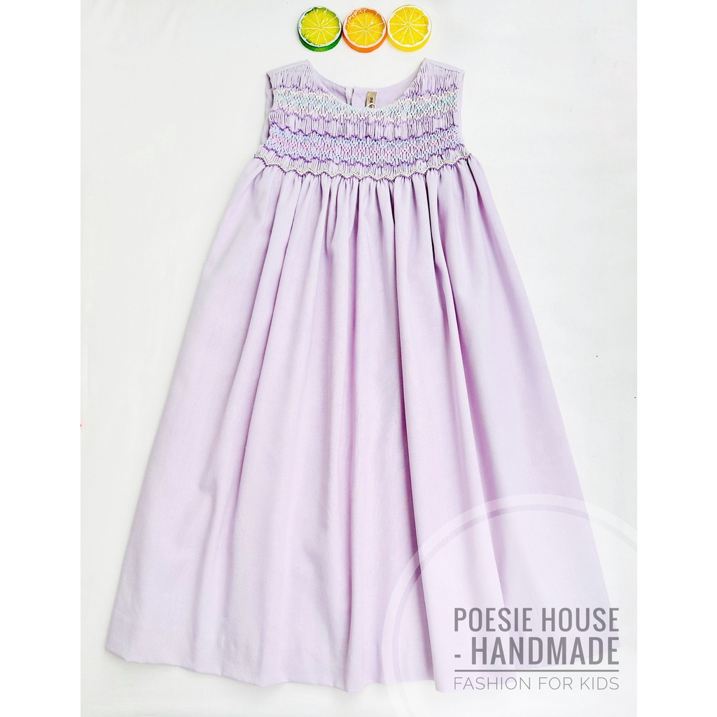 Đầm xích móc  tím khoai môn