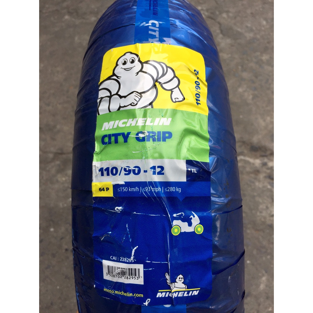 Vỏ xe tay ga Michelin City Grip 100/90-12 TL và 110/90-12 TL hàng chính hãng