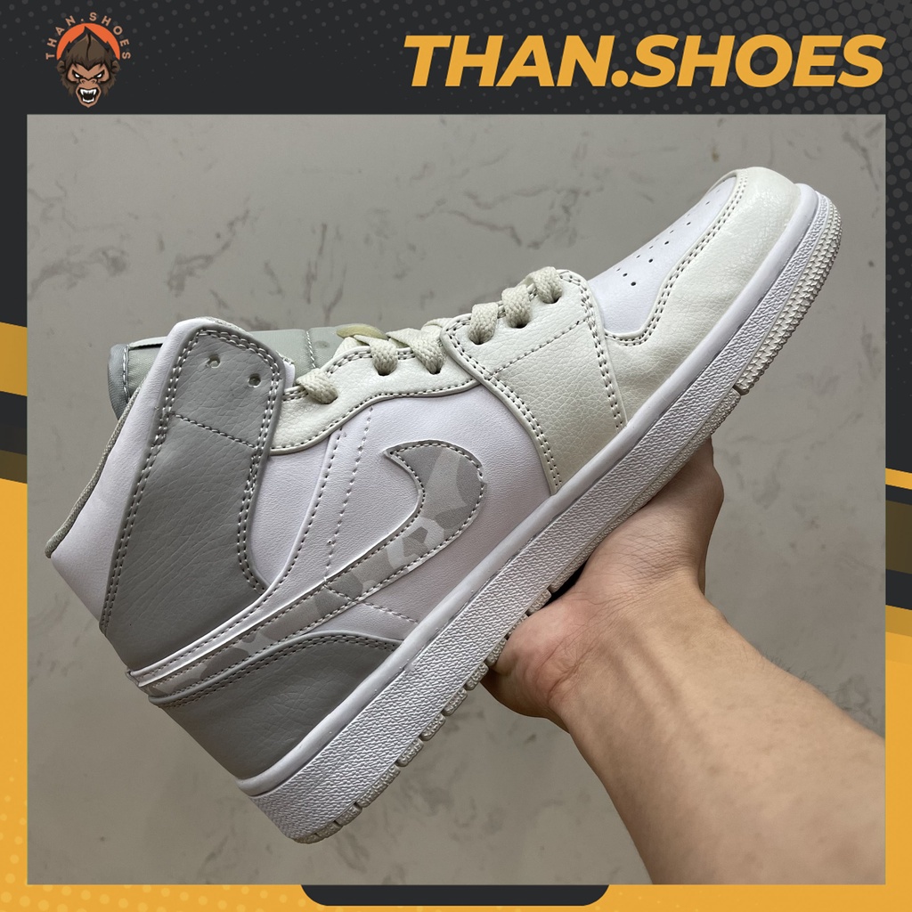 Giày JD1 Mid Camo, JD1 Cao Camo - Than.Shoes