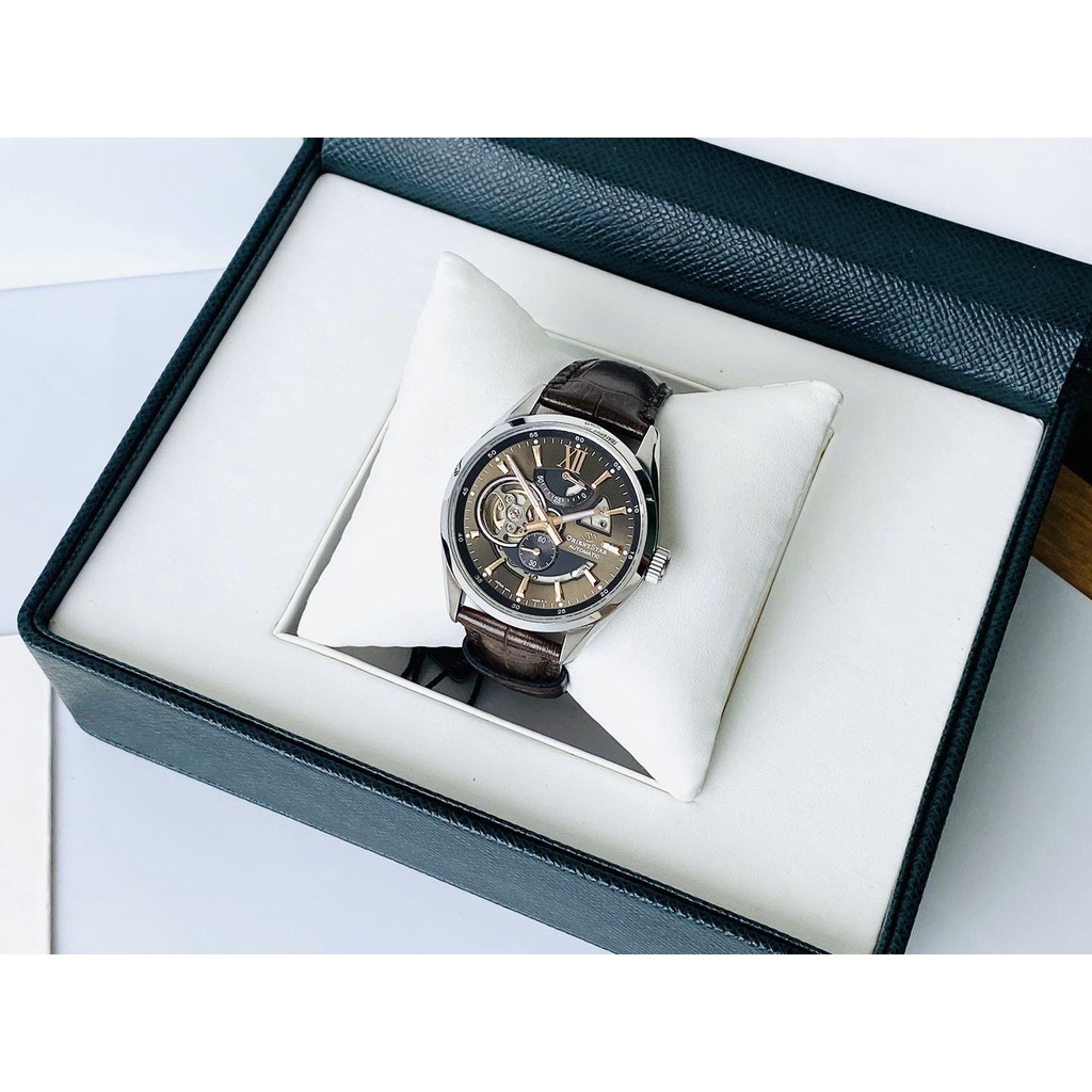 Đồng Hồ Nam ORIENT STAR SEMI SKELETON RE-AV0006Y00B Chính Hãng Tặng Kèm Dây Da Cao Cấp