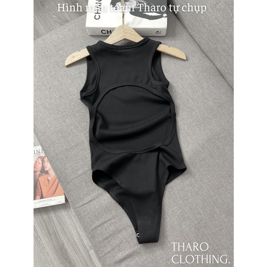 Bodysuit Áo Liền Thân Sát Nách, Khoét Lưng - Tharo Clothing [AO00091