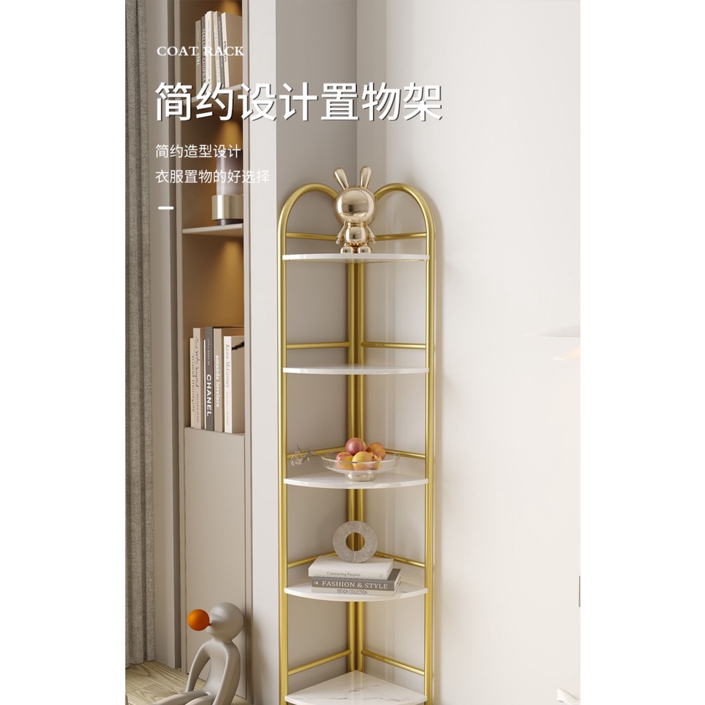 Kệ Góc Đa Năng, Kệ Chứa Đồ Phòng Khách, Phòng Ngủ Phong Cách Bắc Âu Sang Trọng