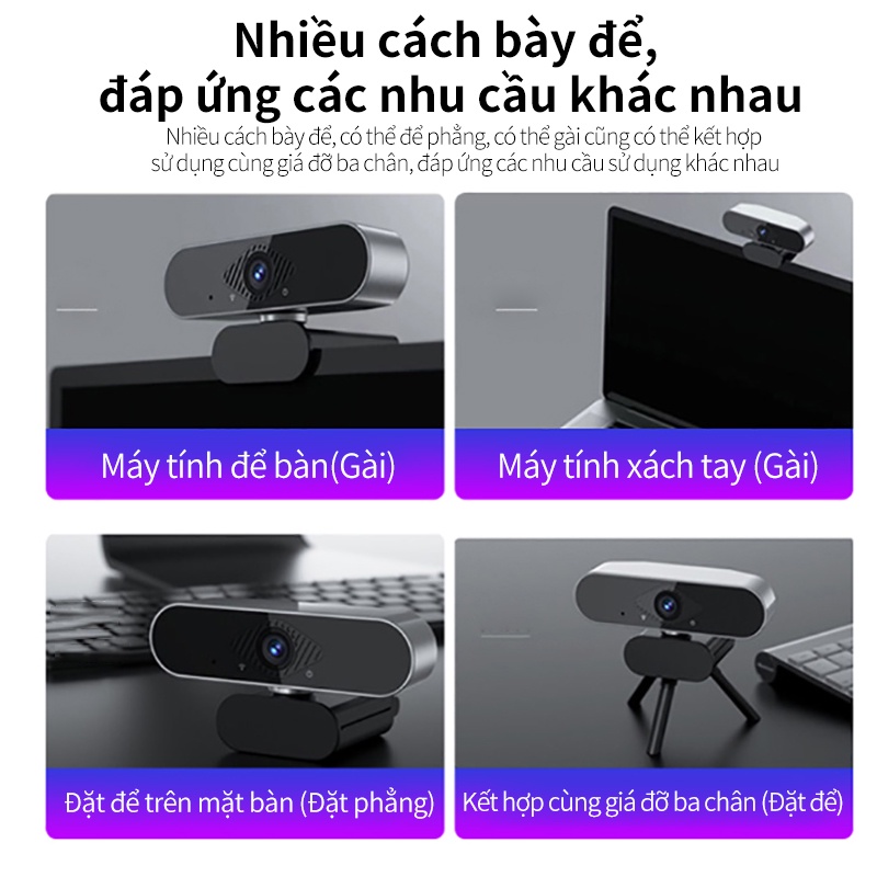 Webcam máy tính có mic full hd 1080p full box siêu nét dùng Lấy nét tự động,Âm thanh rõ nét ,cho pc laptop,Phát trực tiế | BigBuy360 - bigbuy360.vn