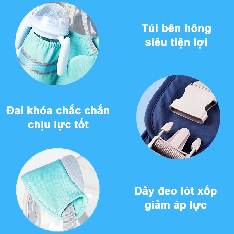 Địu em bé 6 tháng-3 tuổi chống gù BBShine, Địu cho bé đa năng thoáng mát hiện đại dễ sử dụng – SS012