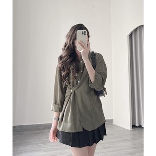 Áo sơ mi mặc 2 kiểu khuy chéo by Samhyewear