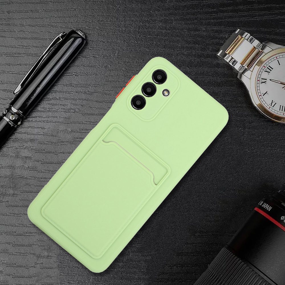 Ốp Điện Thoại Mềm Có Ngăn Đựng Thẻ Bảo Vệ Toàn Diện Cho Samsung Galaxy A04S A12 A13 A14 A52 A53 A72