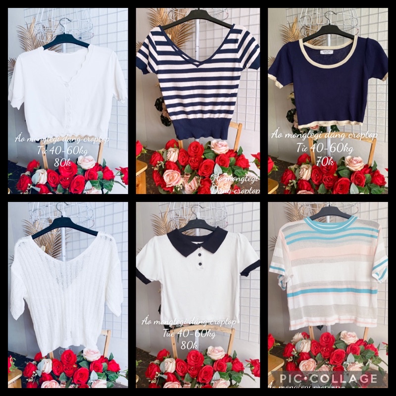Áo mongtegi dáng croptop
