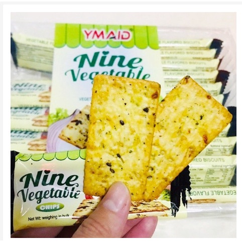 Bánh quy vị rau củ và phomai Ymaid/ Super Viviga HongKong 288g, bánh ăn kiêng, bánh cho người tiểu đường date mới