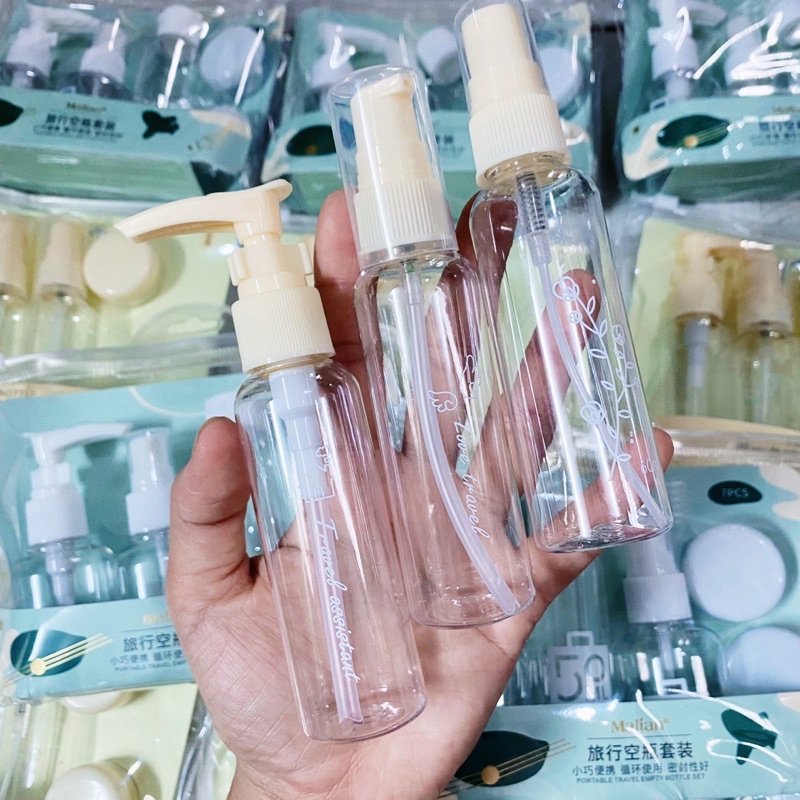 Bộ Chai Hủ Chiết Mỹ Phẩm Du Lịch Tiện Lợi Malian MG-8071 M-3056