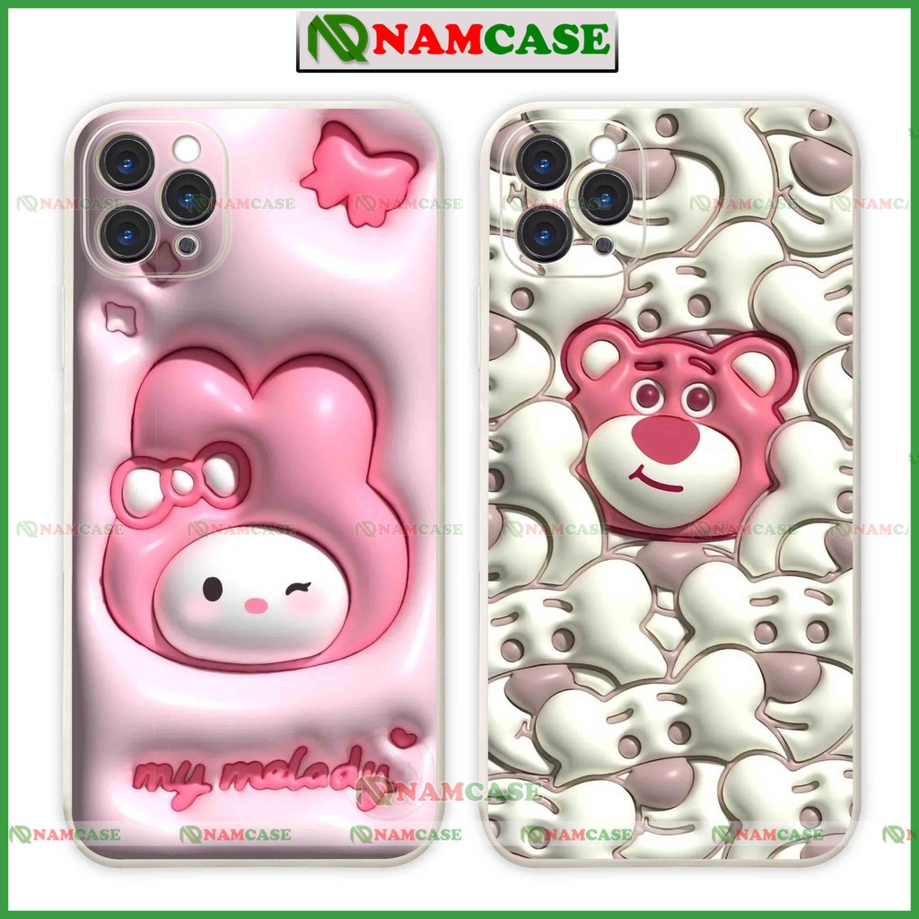 Ốp lưng iphone cặp đôi hoạt hình 3D độc lạ ngộ nghĩnh dễ thương đẹp cho ip 6/6s/7/8/X/XS/11/12/13/14 Pro Plus Max