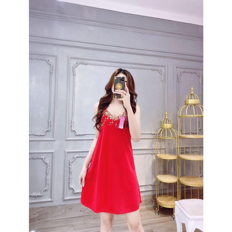 Đầm ngủ thun lạnh mặc nhà mát,đầm ngủ 2 dây sexy, Váy ngủ | BigBuy360 - bigbuy360.vn