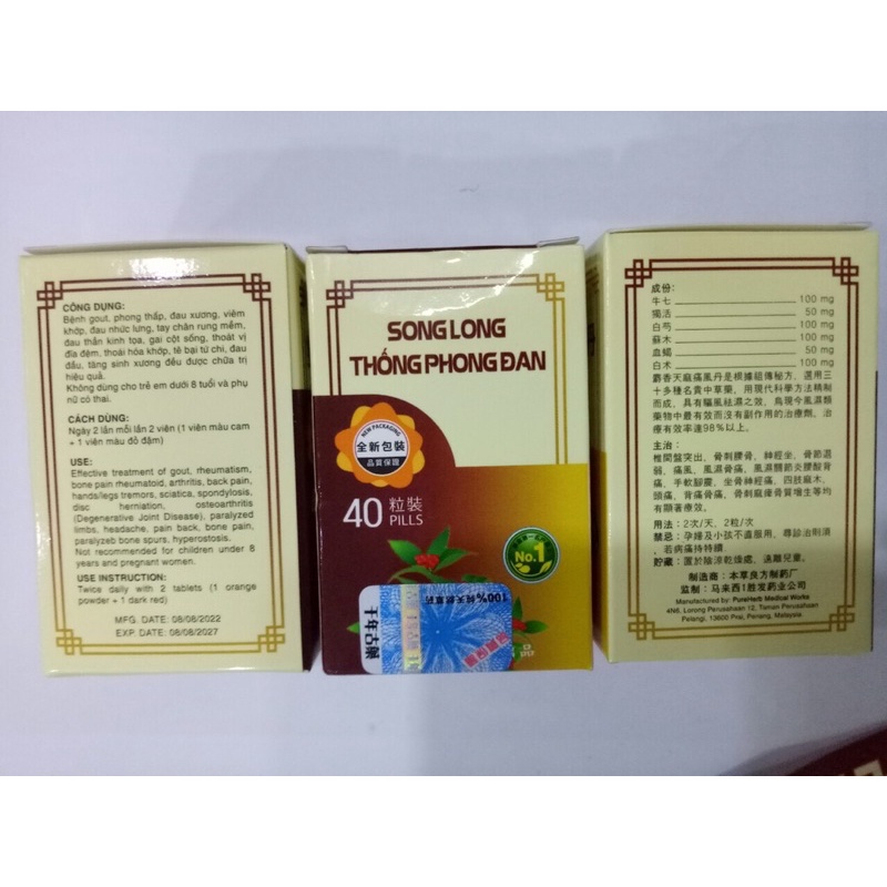 Song Long Thống Phong Đan Malaysia