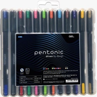 Hot!! bút bi gel màu linc pentonic 856 - vỉ 12pcs/ 12 màu - viết trơn, rõ nét, màu sắc đa dạng, rực rỡ, nhập khẩu ấn độ
