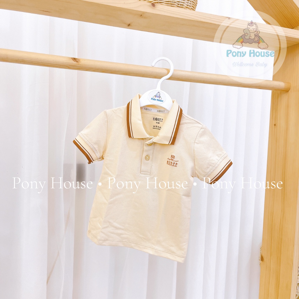 Áo Polo Cộc Tay Hrnee Cho Bé Trai Bé Gái Size Từ 6-9M Đến 3-4Y