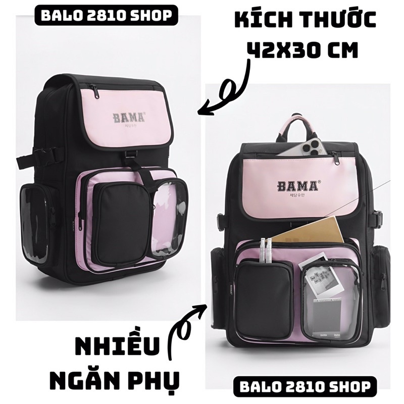 Balo BAMA BASIC BACKPACK SS2 | Balo Bama Chất Vải Canvas Cao Cấp Trượt Nước Đựng Vừa Laptop 15.6 Inch | Bánh Mì Store