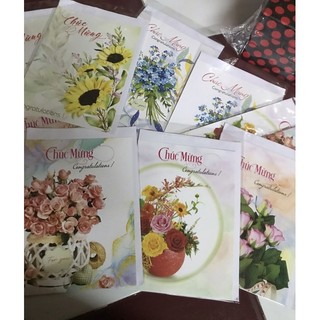 combo 10 tấm thiệp chúc mừng