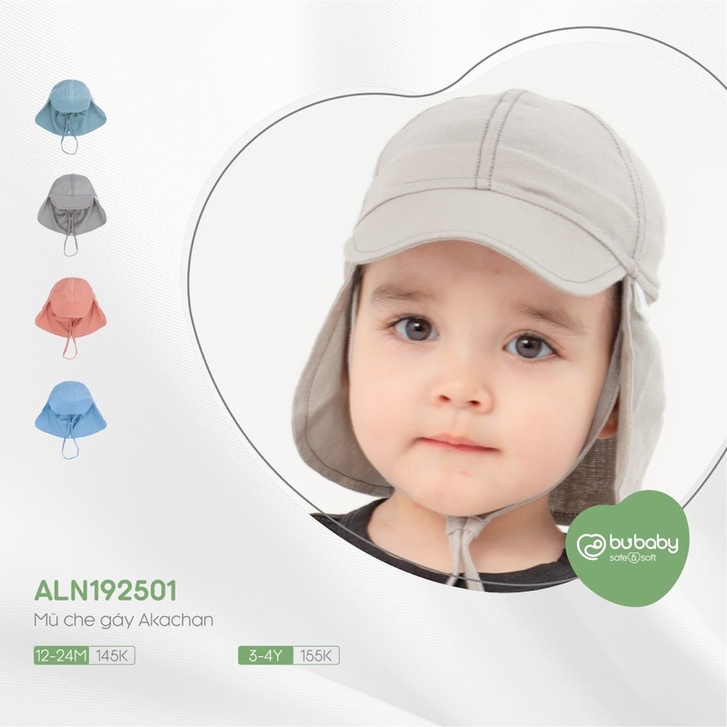 Mũ che gáy Bu Baby cho bé trai bé gái