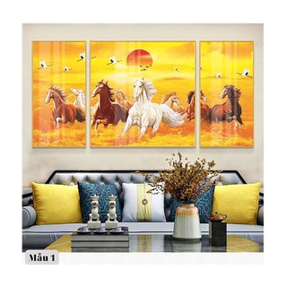 Tranh Laminate Tráng Gương - Dành Cho Người Mệnh Hỏa - Mã Đáo Thành Công TƯỜNG VIP