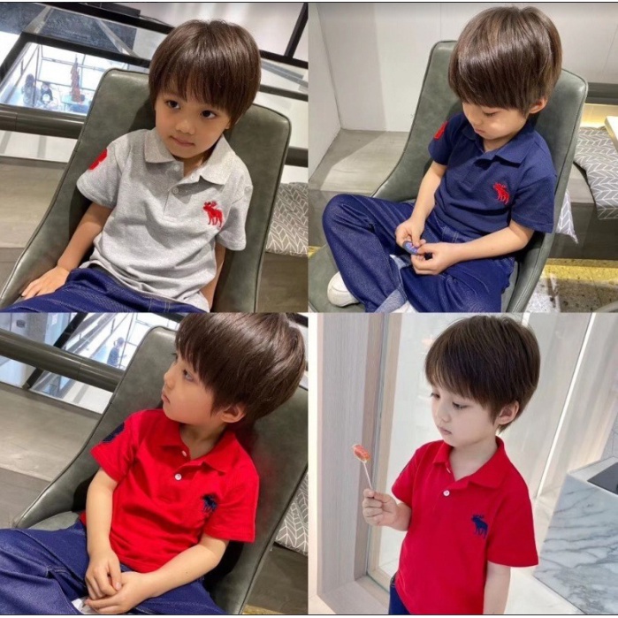 Bololo Áo Thun cotton Nhật Bản Tay Ngắn Cho Bé