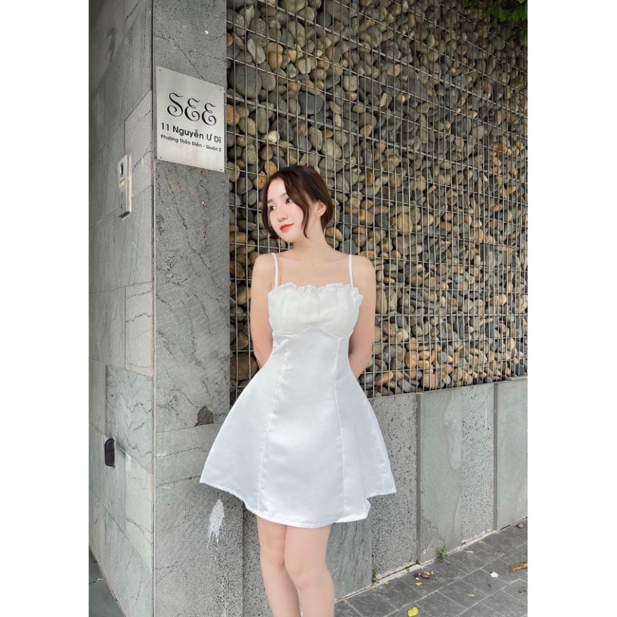 (Fom: <55kg) Đầm 2 Dây Ngực Xếp Ly Đầm Đi Tiệc, Đi Chơi, Thường Ngày, Váy Công Chúa 52 | BigBuy360 - bigbuy360.vn