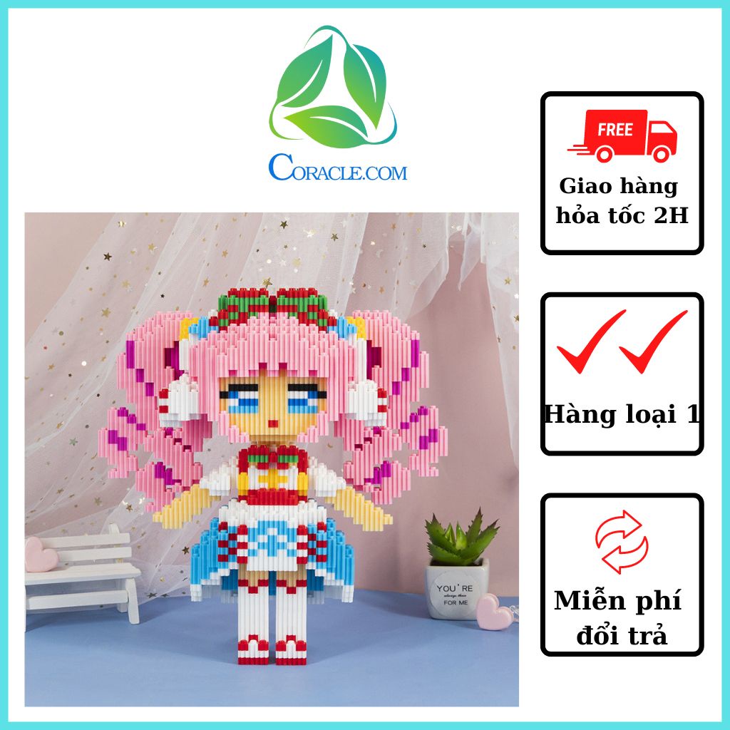 Mô hình lắp ghép lego công chúa siêu xinh cho bé CORACLE.