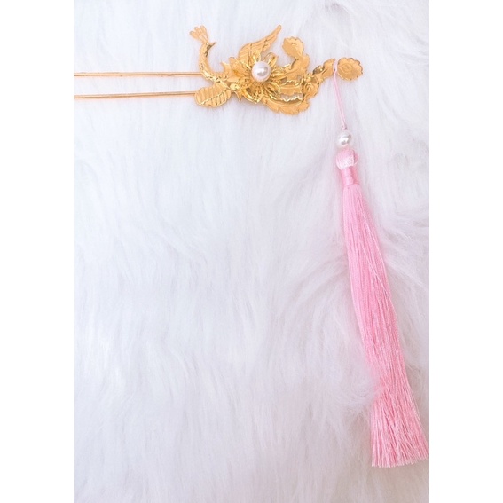 Trâm Cài Tóc Cô Dâu - Chim Công - Cài Trái