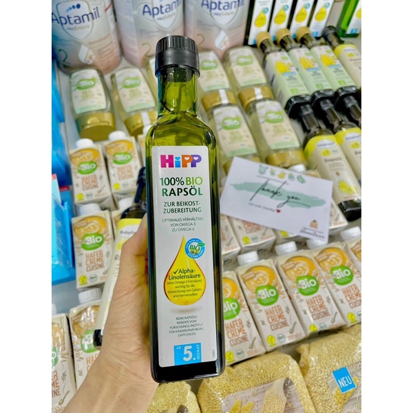 Dầu hạt cải hữu cơ Hipp Đức 250ml
