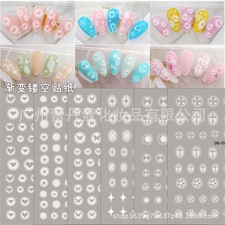 Sticker nail hình ombre