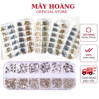 Đá khay chân lưới mix chân bằng, đá gắn móng đính móng