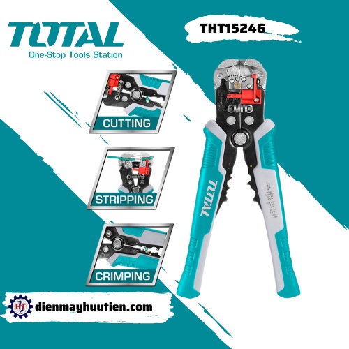 Kềm tuốt dây điện tự động TOTAL THT15246