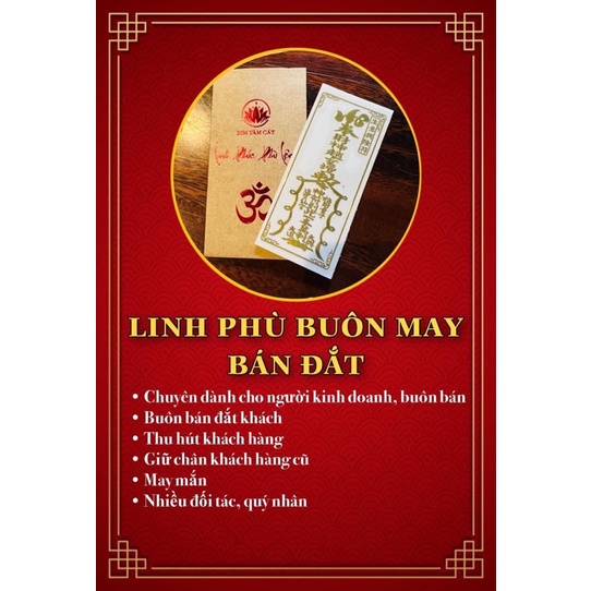 linh phù buôn may bán đắt khách cho những ai kinh dong buôn bán hoặc đầu tư