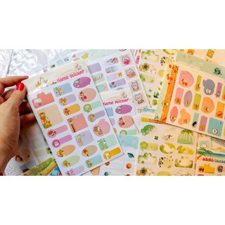 [Chuyên sỉ] Name sticker, nhãn tên dễ thương trang trí