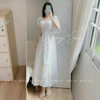 Đầm váy dự tiệc chất liệu lụa mềm mại thoáng mát