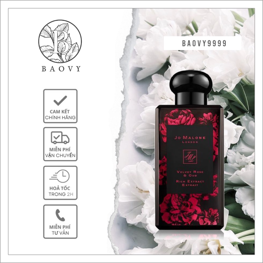 ✨Nước Hoa Jo Malone Velvet Rose & Oud Cologne Intense 5ml/10ml/20ml