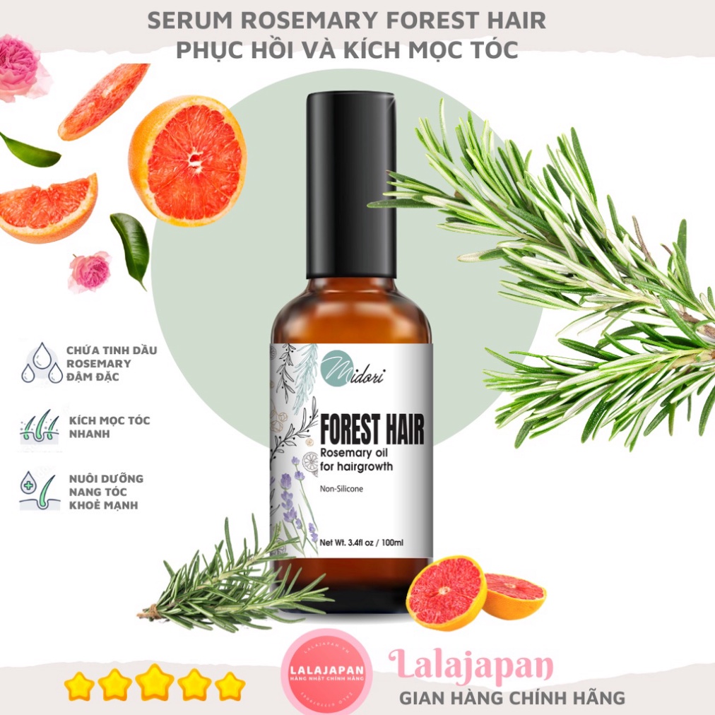 Serum Kích Mọc Tóc Rosemary Oil FOREST HAIR, Xịt Mọc Tóc Tinh Dầu Hương Thảo Dưỡng Tóc Dài Nhanh