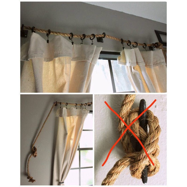 Bộ phụ kiện treo rèm phong cách vintage