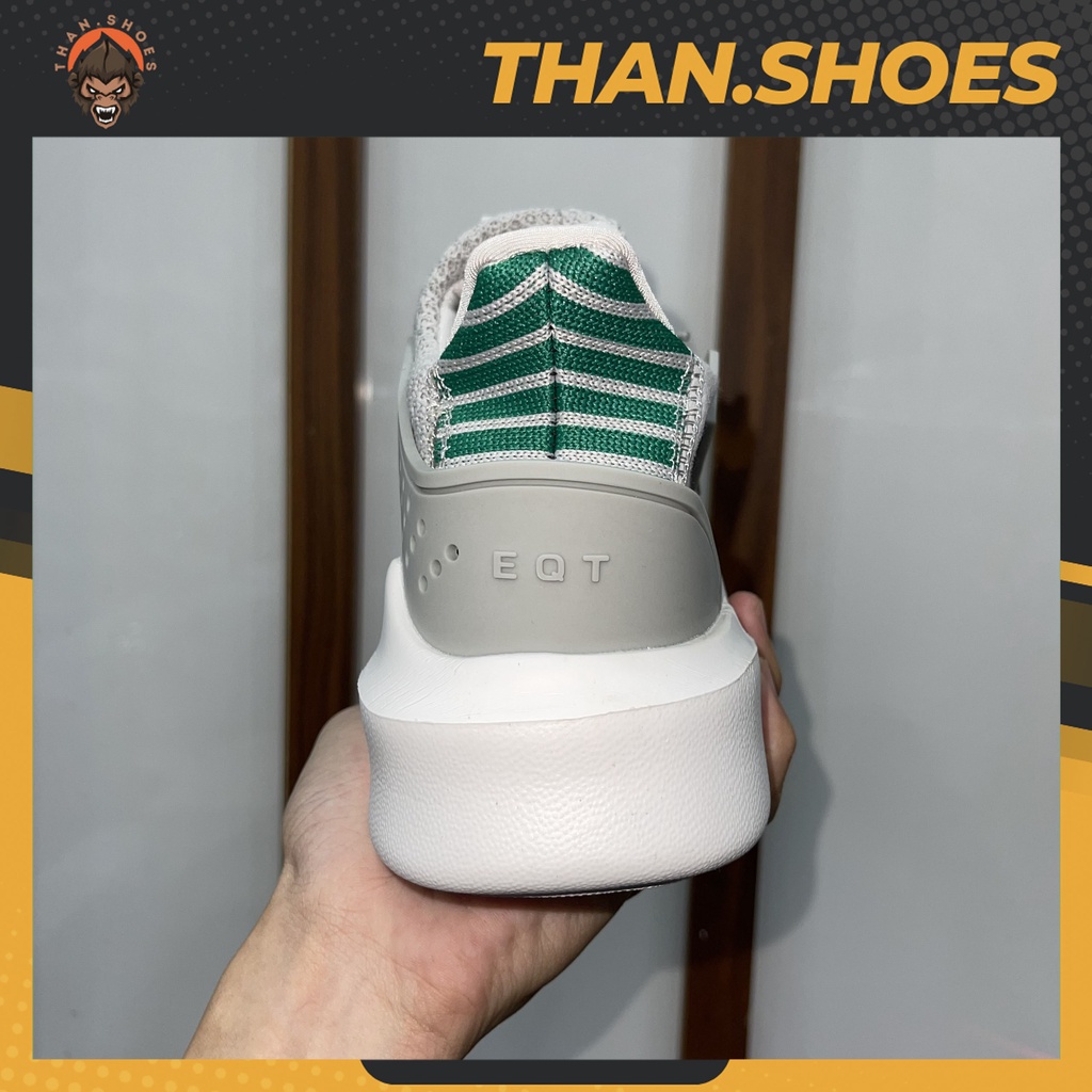 Giày EQT Basketball Adv Running Grey Ash Green, EQT Xám Xanh Lá Than.Shoes - Than.Shoes