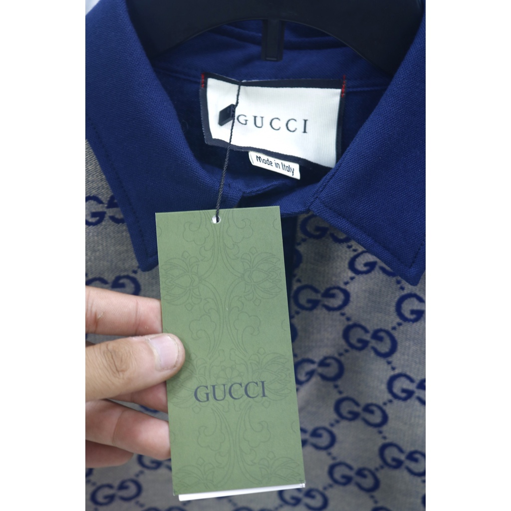 Áo POLO Gucci Jacquard hàng mới về chất lượng cao Full tem tag