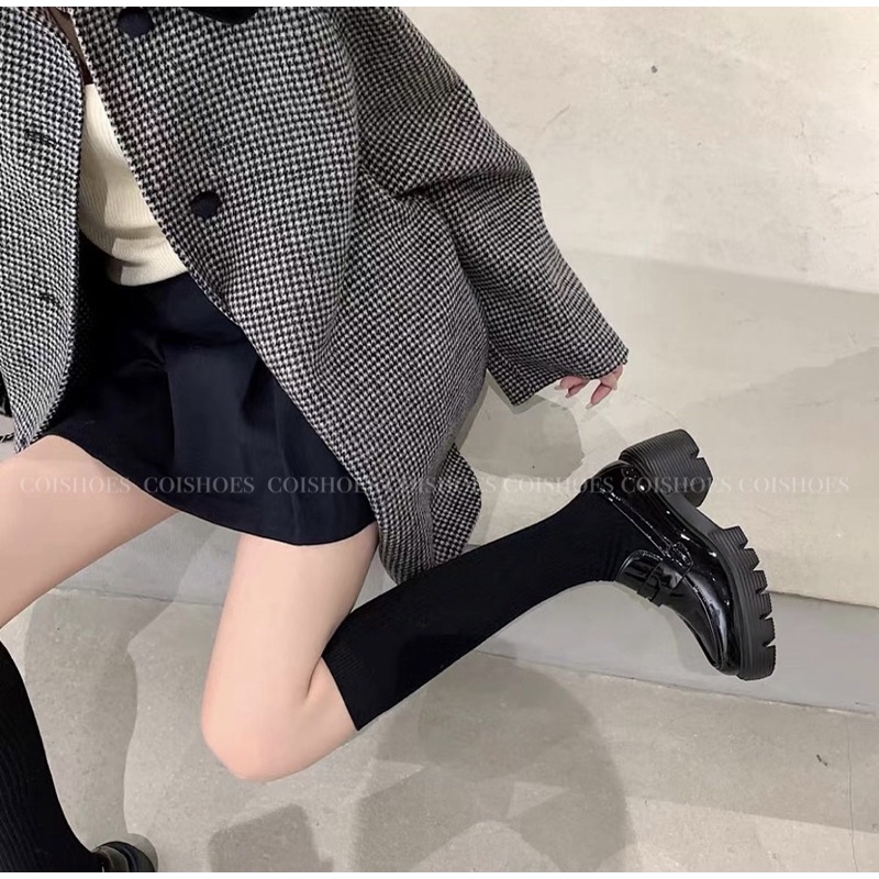 Chunky Loafer Da Bóng - Loafer đế cao - Coishoes