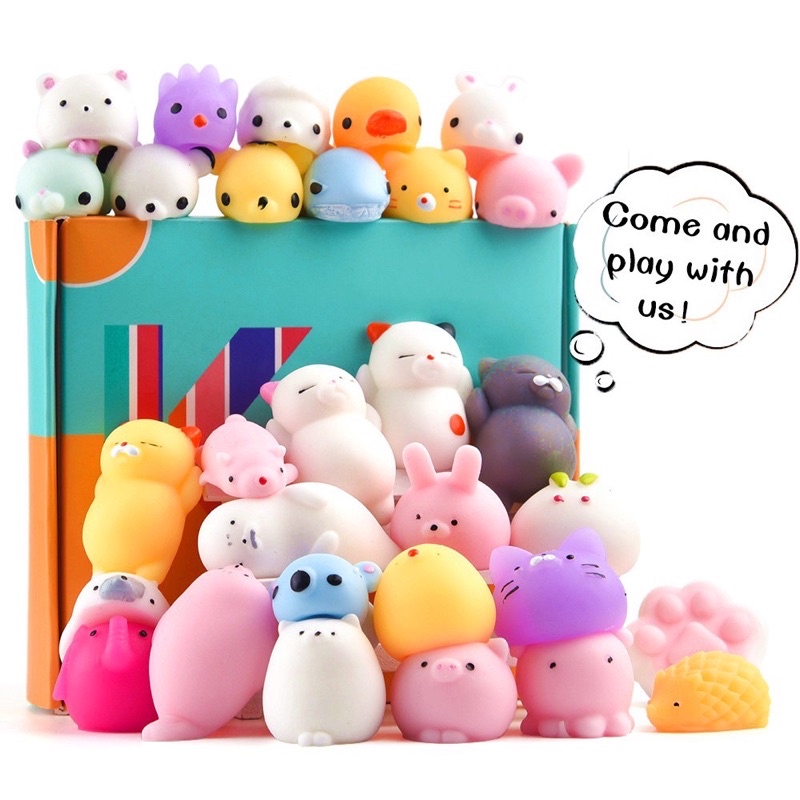 Đồ chơi squishy mềm dẻo, giúp giải toả căng thẳng, hình các con vật đáng yêu