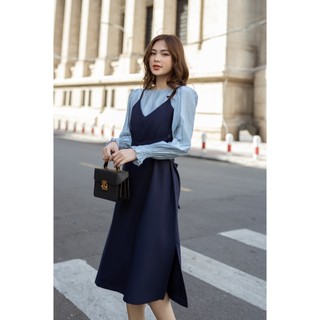 LIGAM - ĐẦM SUÔNG TAY DÀI BELLA DRESS