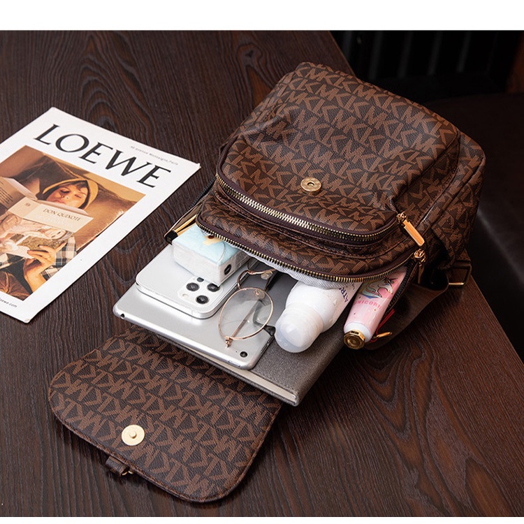 Balo Nữ Thời Trang Chất Da PU Cao Cấp Hoạ Tiết MK  #B605