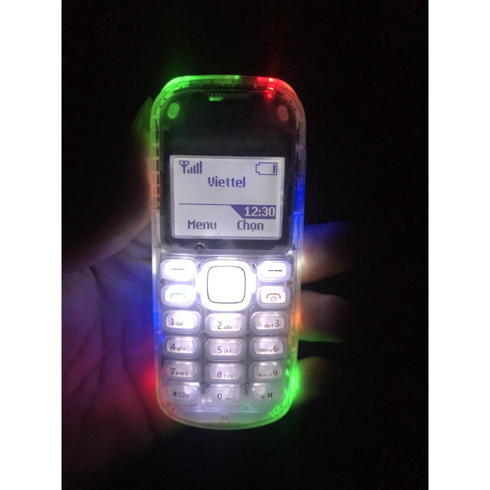 Điện thoại Nokia 1280 Độ Led 10 Bóng . Bảo Hành 12 ( Đầy đủ pin sạc)