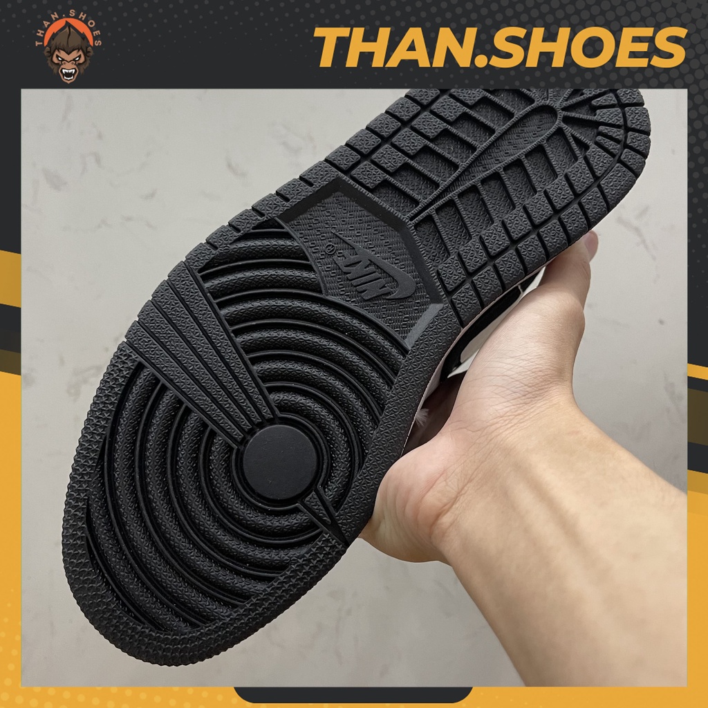 Giày Air JD1 Low Black White Suede, JD1 Thấp Đen Trắng - Than.Shoes