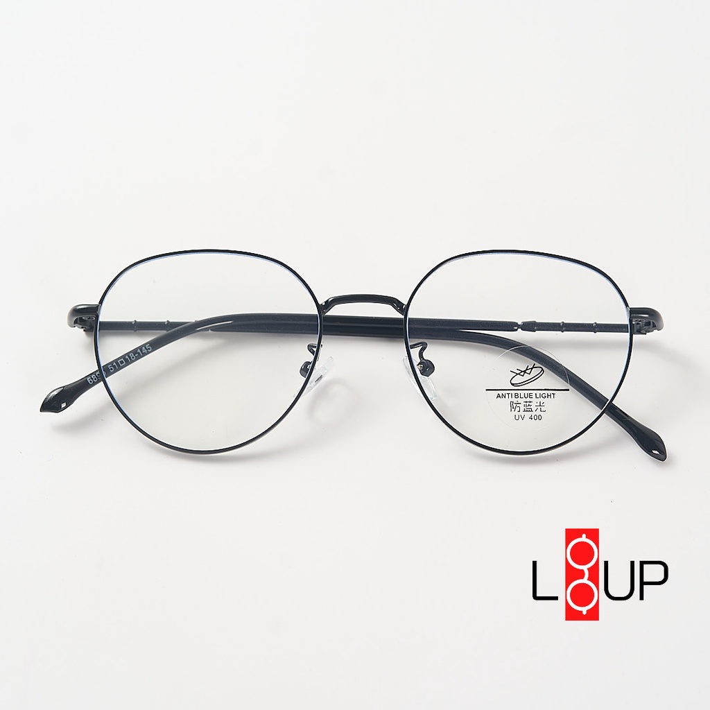 Gọng kính cận nam nữ mắt tròn kim loại Liup eyewear phù hợp mọi khuôn mặt 2998
