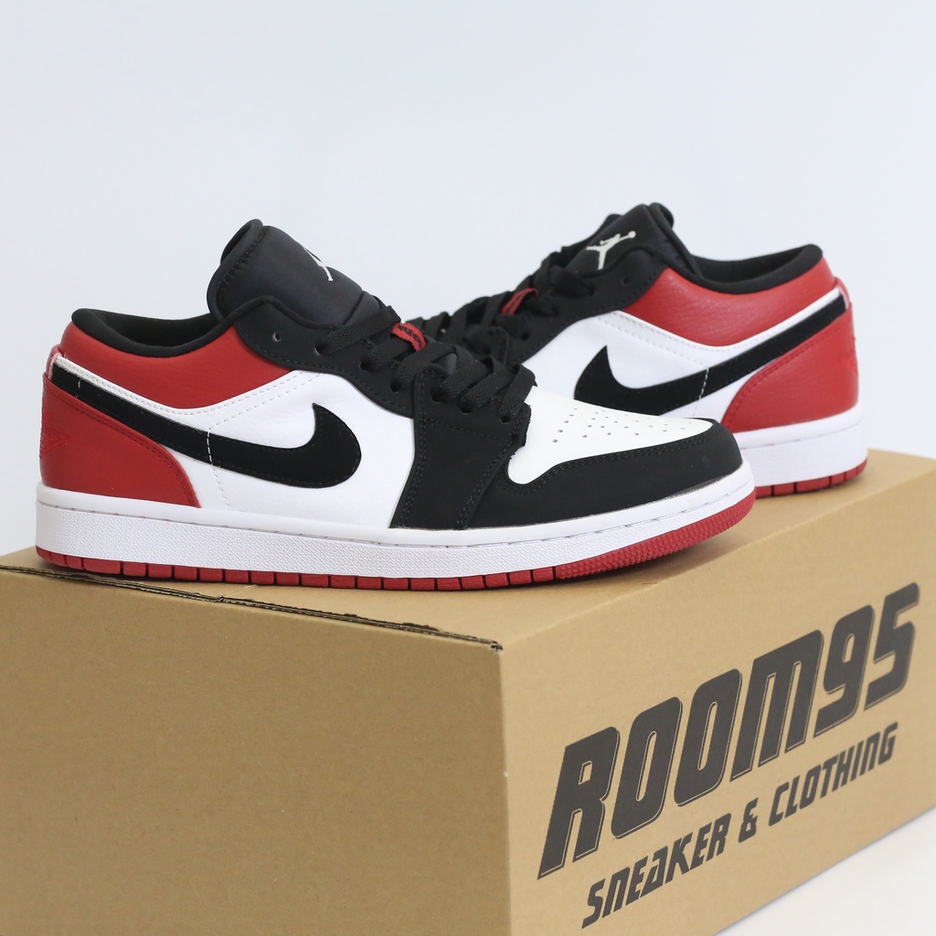 Giày thể thao sneaker (JD_5) JORDAN 1 TRẮNG ĐEN ĐỎ (LOW)