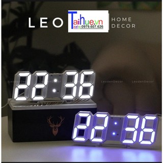 Đồng hồ LED 3D treo tường, để bàn thông minh, đồng hồ kim